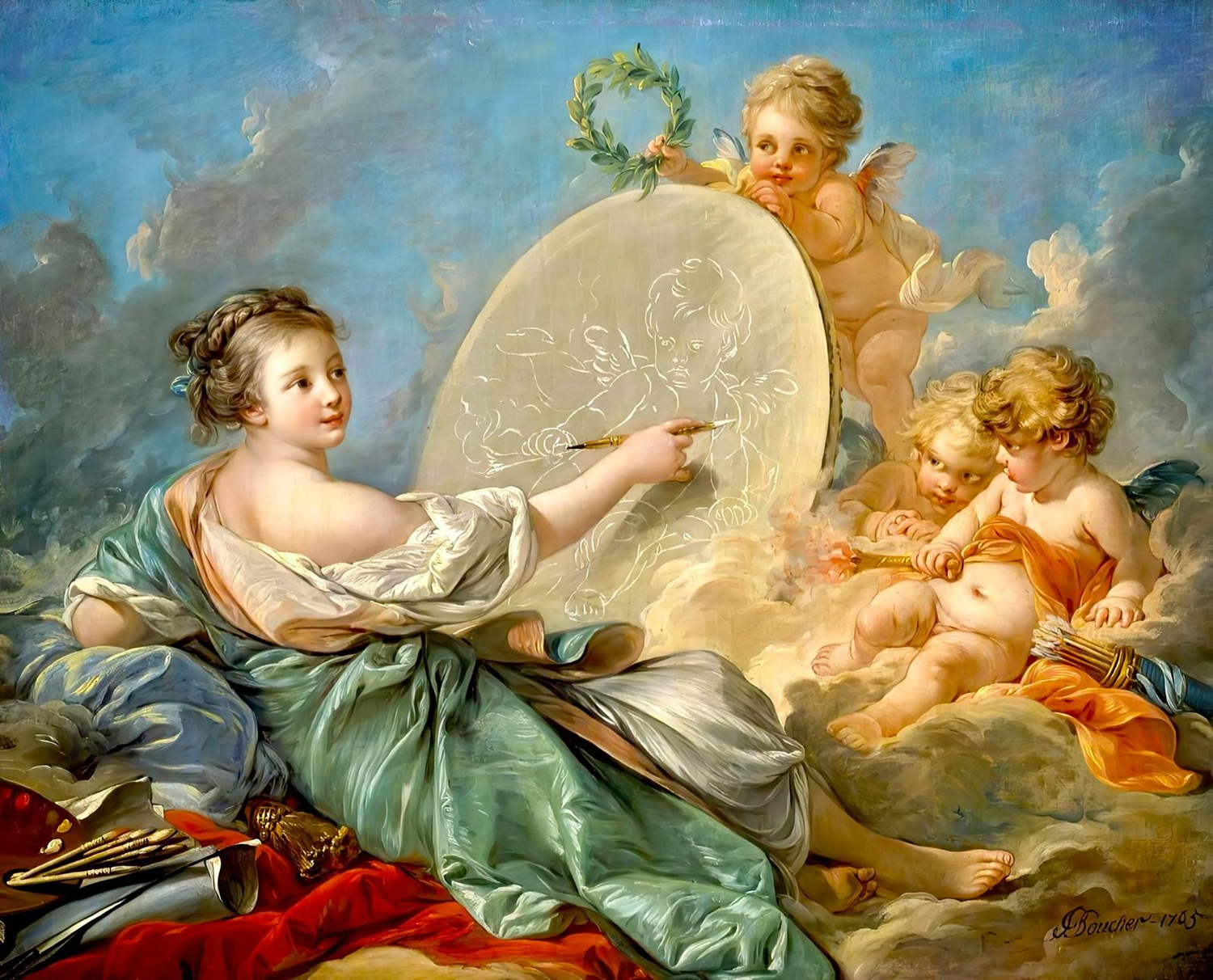 *Allegory of Painting by Francois Boucher