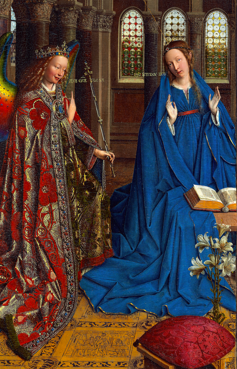 *Annunciation by Jan van Eyck