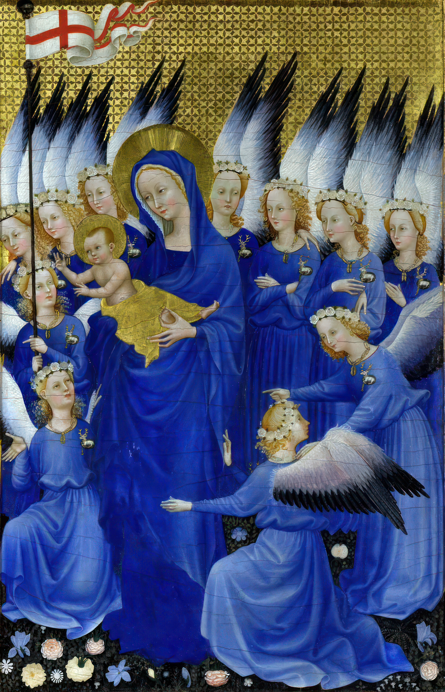 *Virgin and Child with Angels by Wilton Diptych