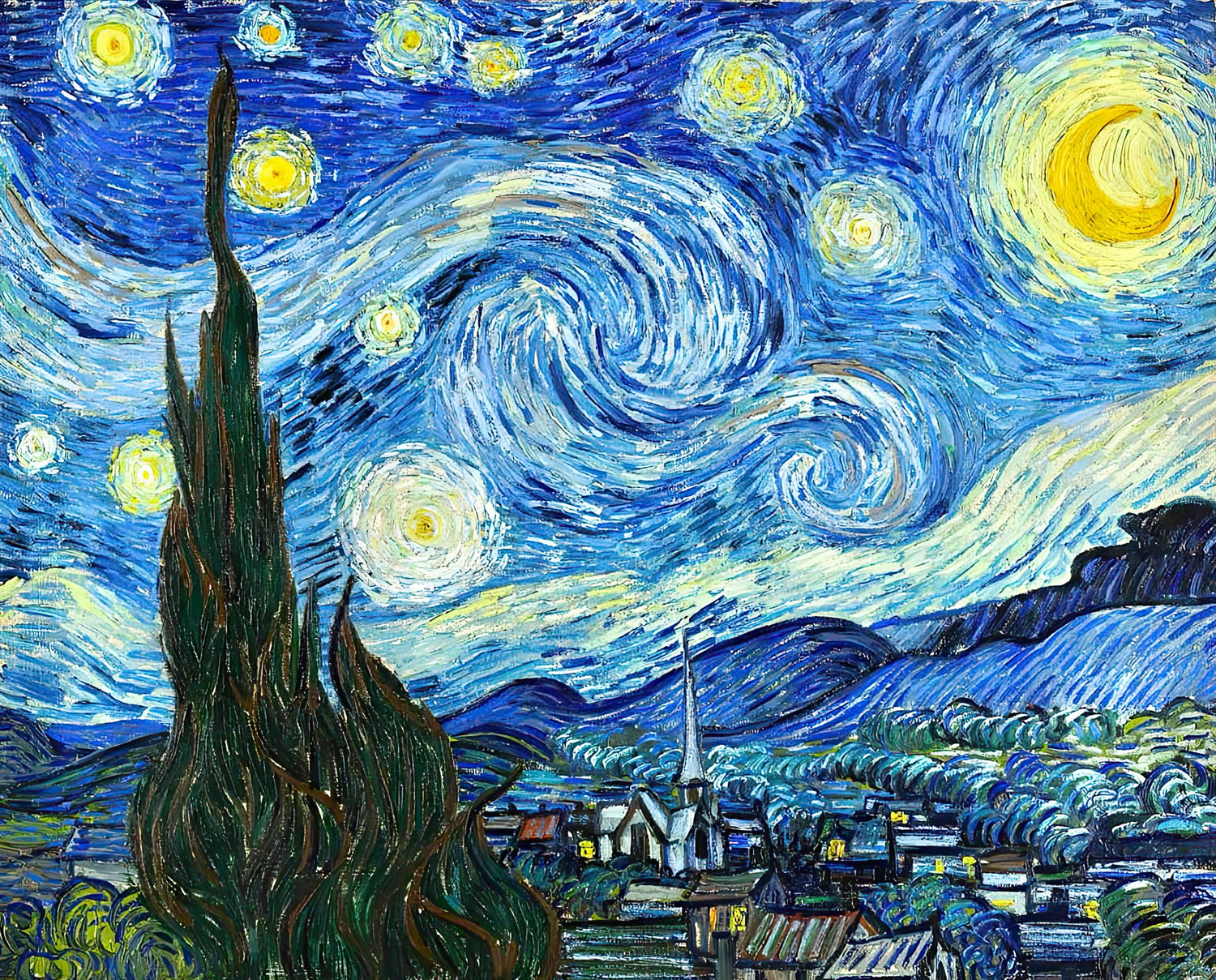 *The Starry Night by Vincent van Gogh