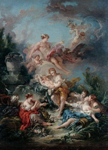 *Mercury Confiding the Infant Bacchus to the Nymphs of Nysa by Francois Boucher