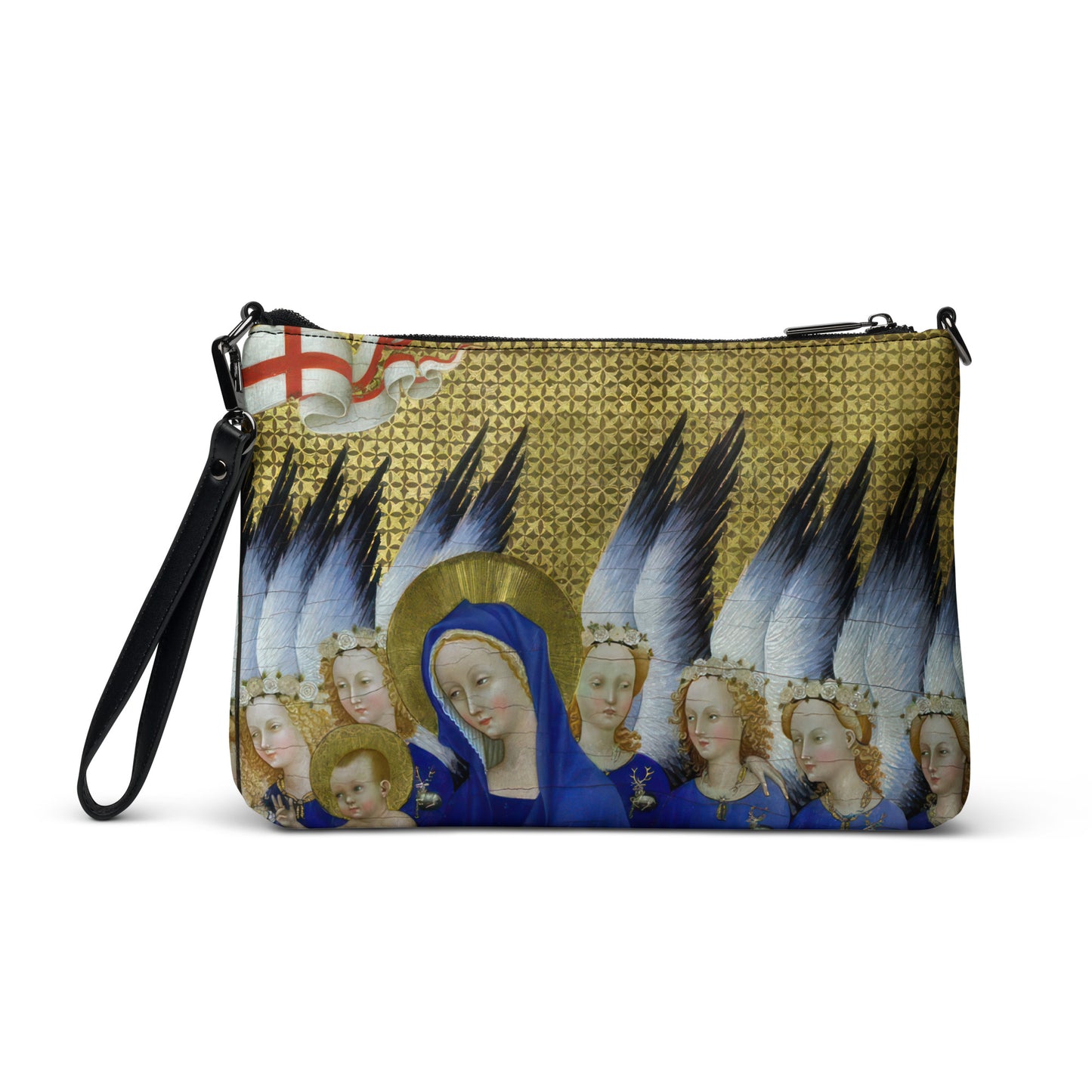 Virgin and Child with Angels by Wilton Diptych [Crossbody bag]