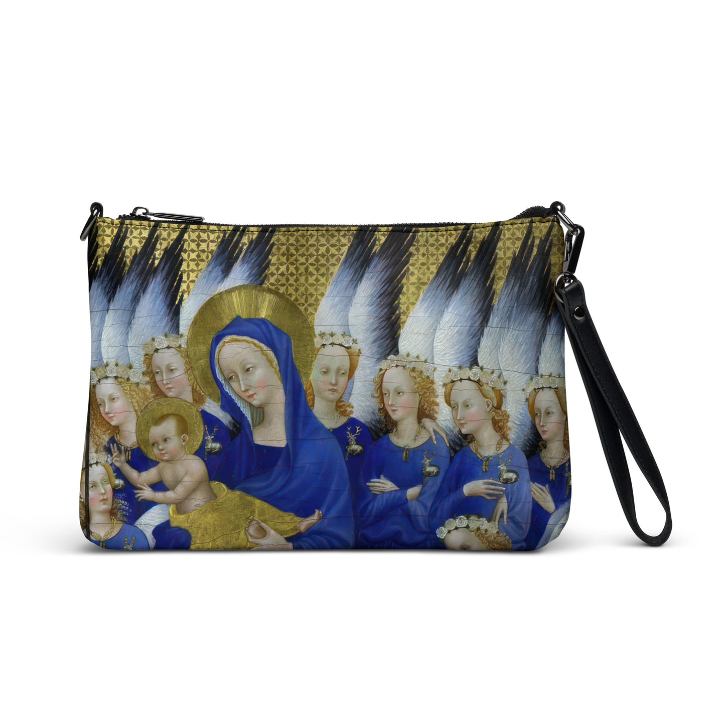 Virgin and Child with Angels by Wilton Diptych [Crossbody bag]