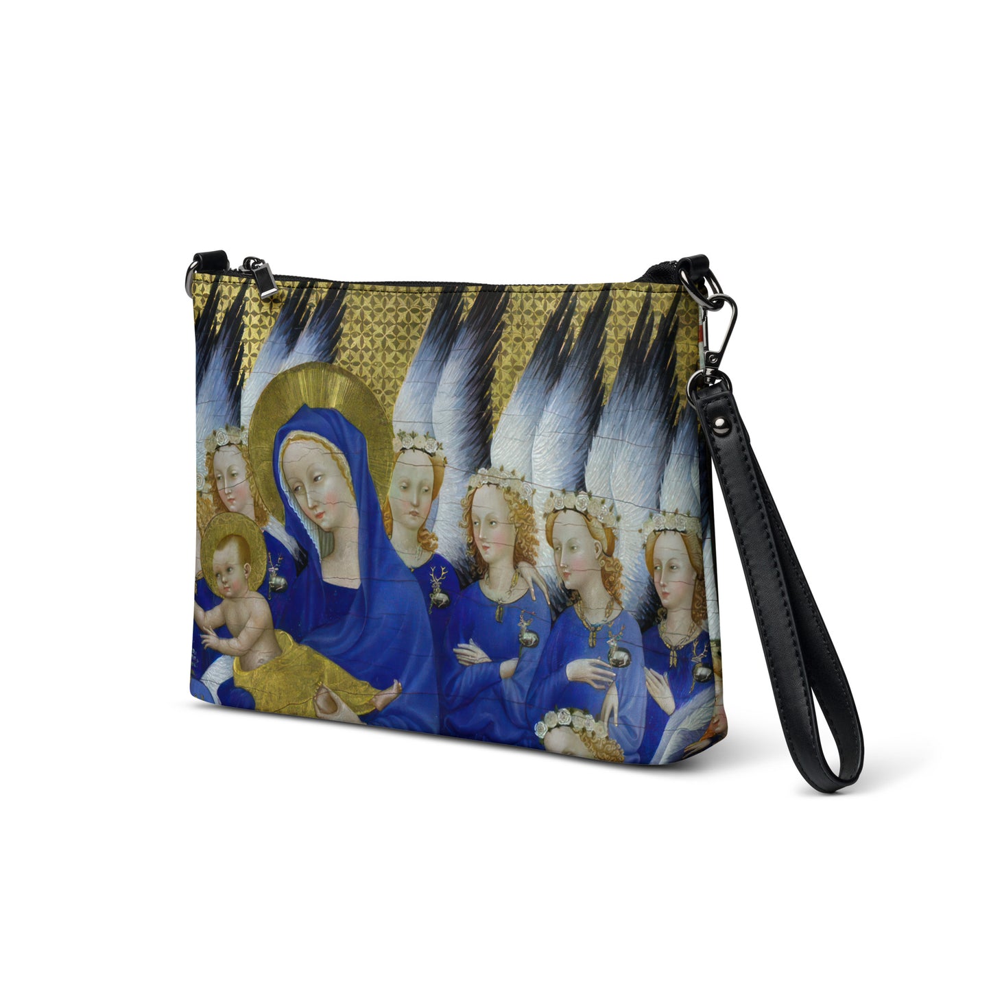 Virgin and Child with Angels by Wilton Diptych [Crossbody bag]