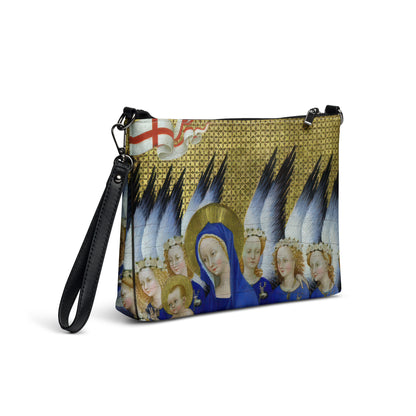 Virgin and Child with Angels by Wilton Diptych [Crossbody bag]