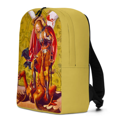 St. Michael Killing the Dragon by Josse Lieferinxe [Minimalist Backpack]