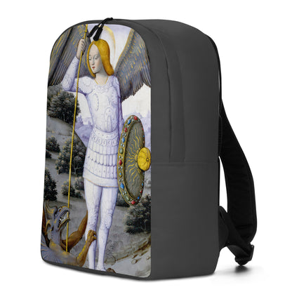 St. Michael the Archangel from The Hours of Henry IV of France [Minimalist Backpack]