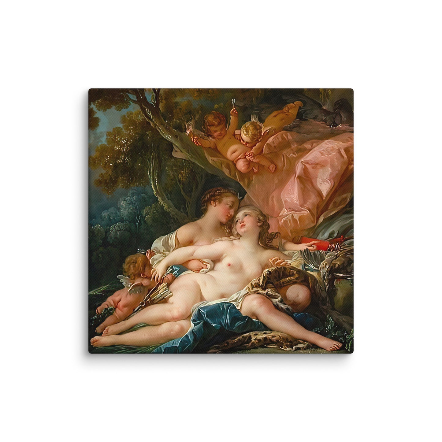 Jupiter in the Guise of Diana, and the Nymph Callisto by Francois Boucher [Canvas]