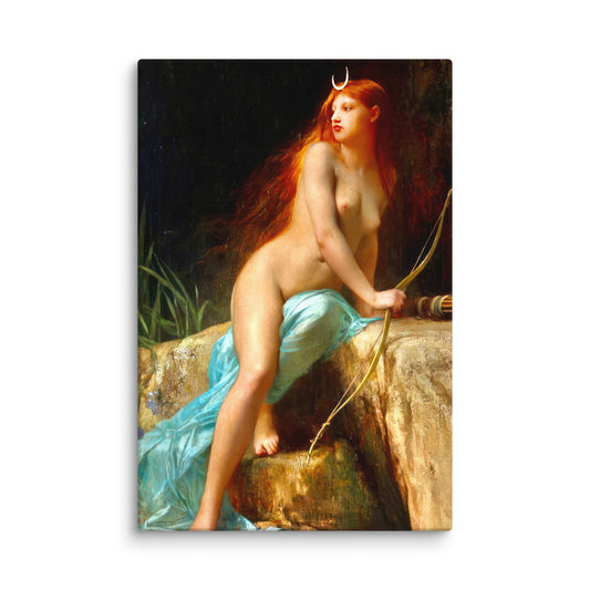 Diana Goddess of the Hunt by Jules Lefebvre [Canvas]