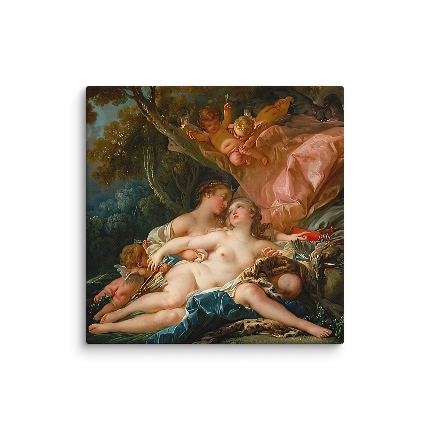 Jupiter in the Guise of Diana, and the Nymph Callisto by Francois Boucher [Canvas]