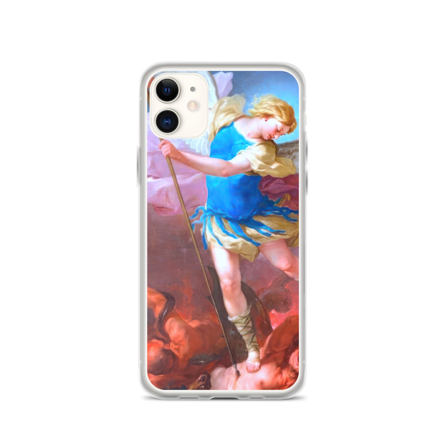 St. Michael by Artist Luca Giordano [Clear Case for iPhone]