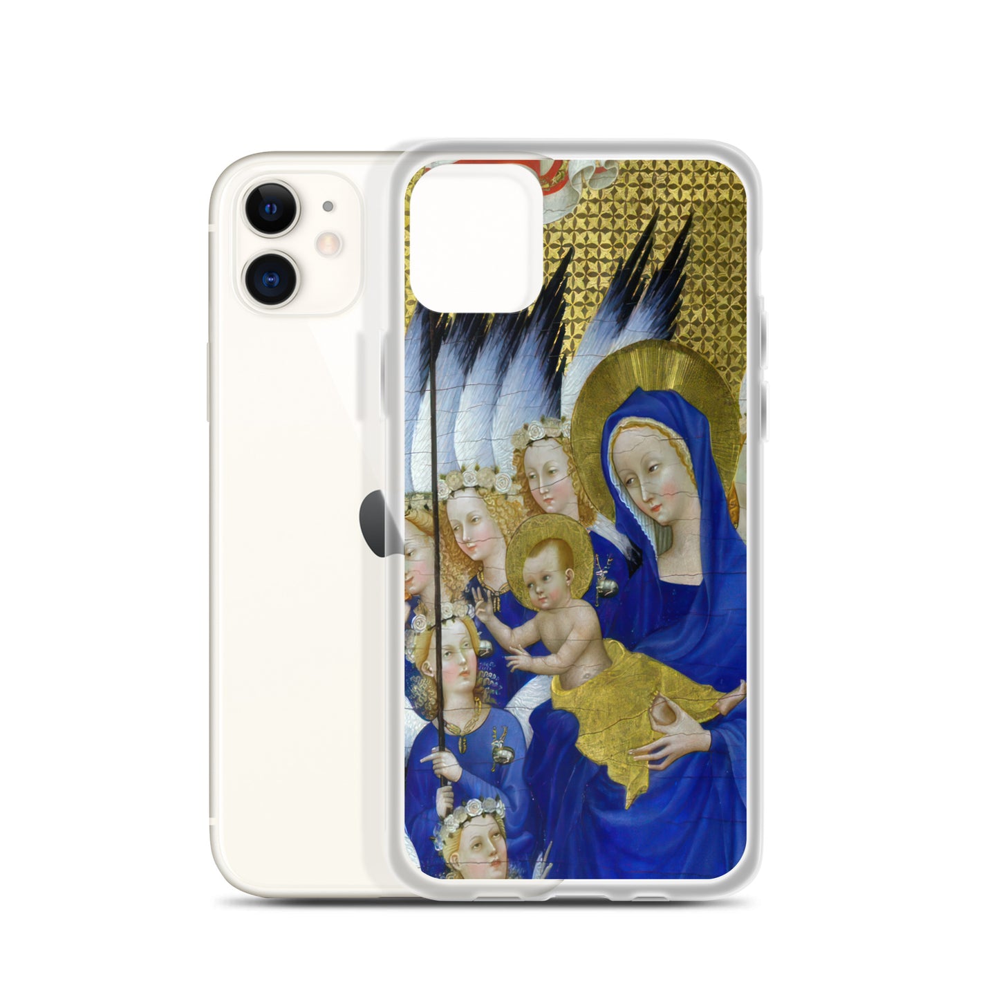 Virgin and Child with Angels by Wilton Diptych [Clear Case for iPhone]