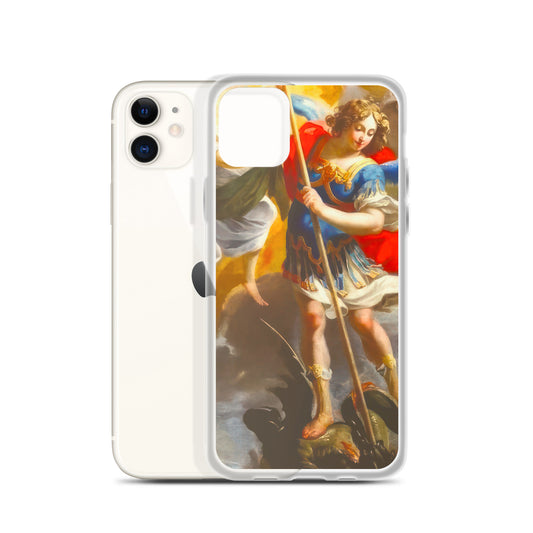 The Archangel Michael Slaying The Dragon By Simon Vouet [Clear Case for iPhone]