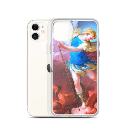 St. Michael by Artist Luca Giordano [Clear Case for iPhone]