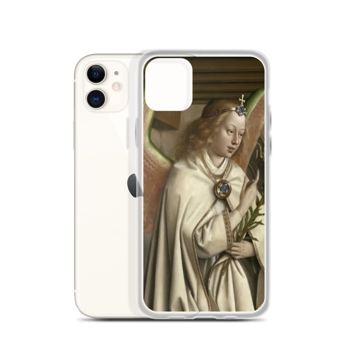 Archangel Gabriel passes the Message to Maria by Jan Van Eyck [Clear Case for iPhone]