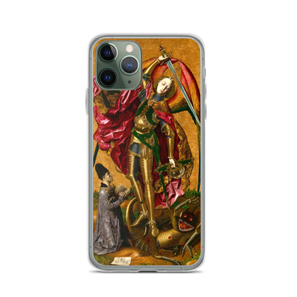 Saint Michael Triumphs over the Devil by Bartolome Bermejo [Clear Case for iPhone]