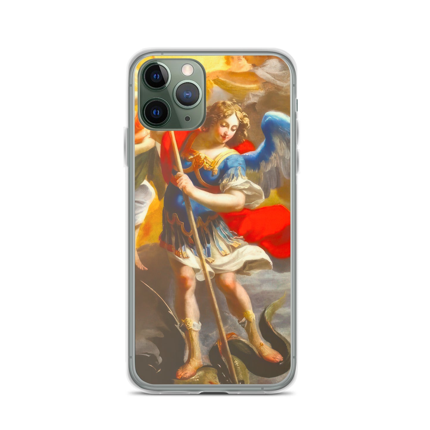 The Archangel Michael Slaying The Dragon By Simon Vouet [Clear Case for iPhone]