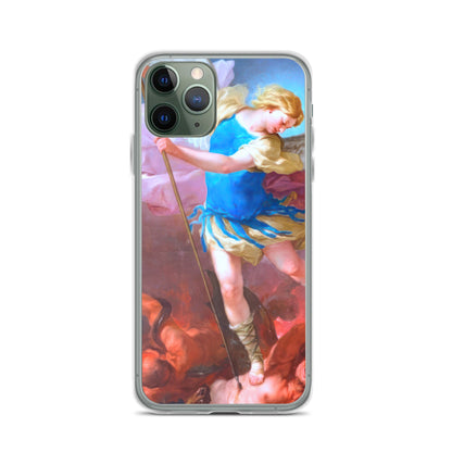 St. Michael by Artist Luca Giordano [Clear Case for iPhone]