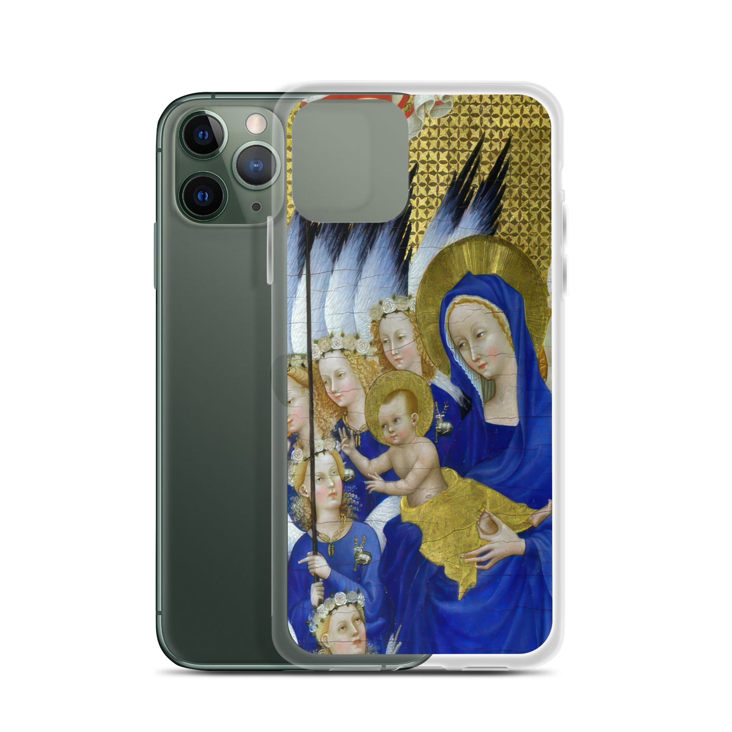 Virgin and Child with Angels by Wilton Diptych [Clear Case for iPhone]