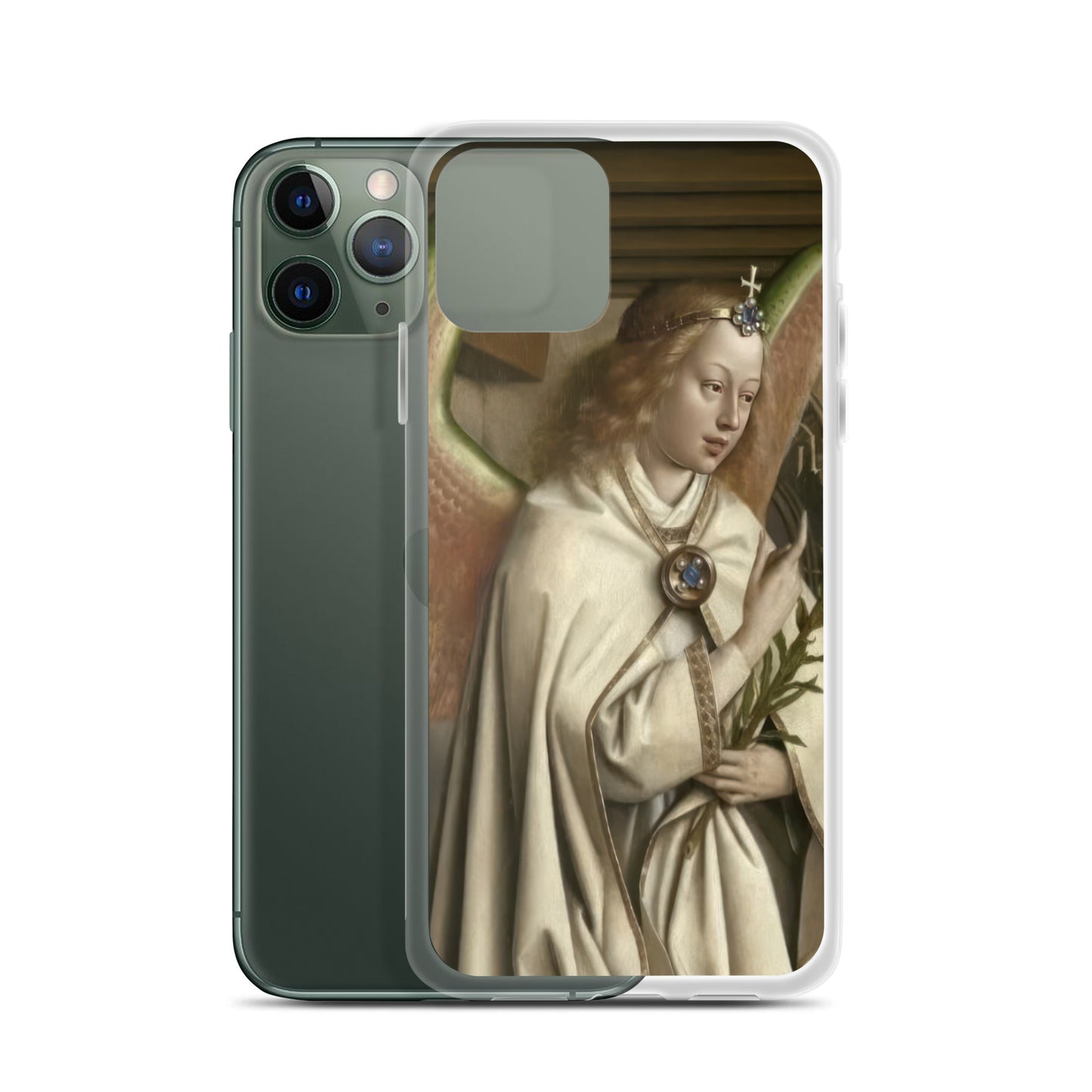 Archangel Gabriel passes the Message to Maria by Jan Van Eyck [Clear Case for iPhone]