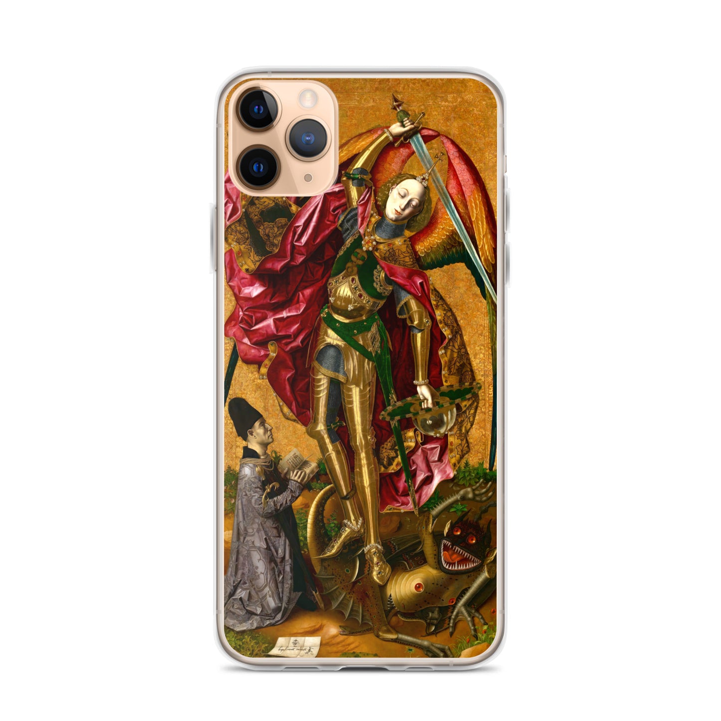 Saint Michael Triumphs over the Devil by Bartolome Bermejo [Clear Case for iPhone]