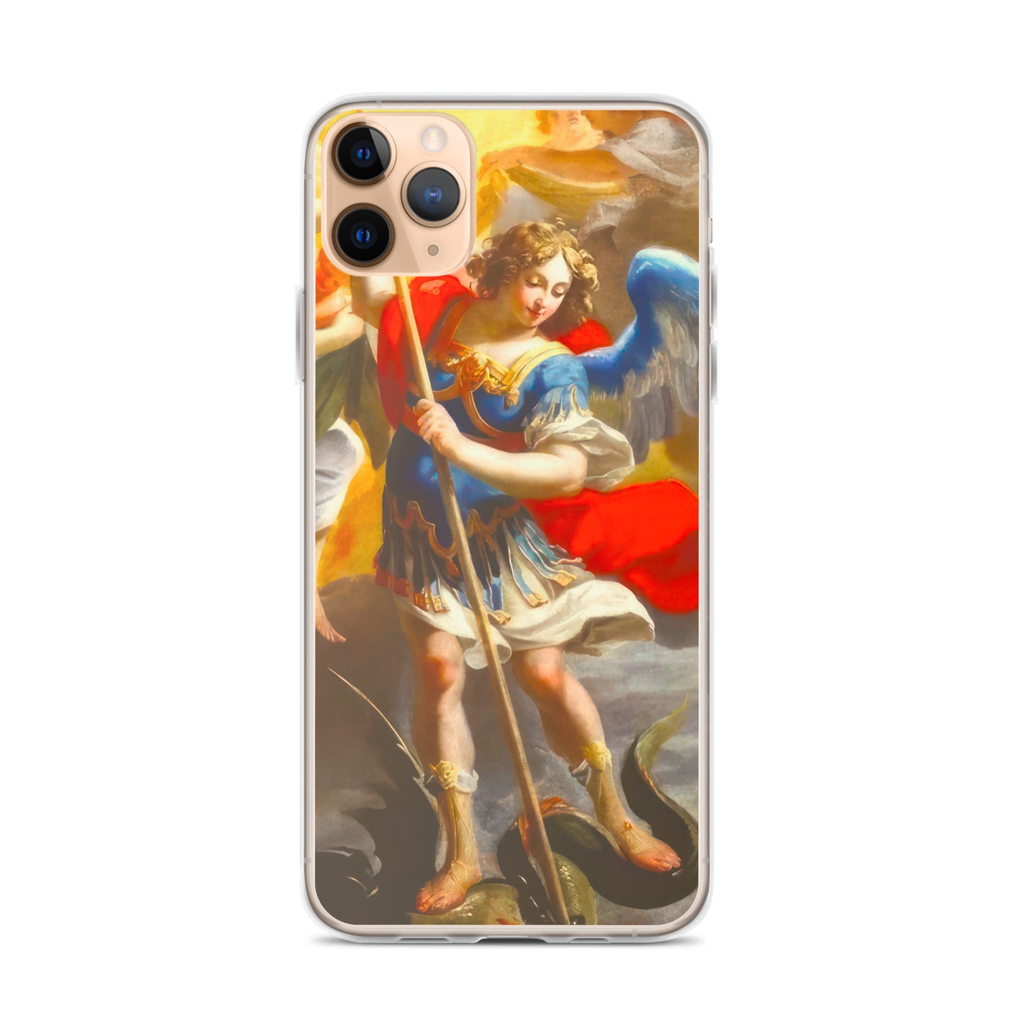 The Archangel Michael Slaying The Dragon By Simon Vouet [Clear Case for iPhone]