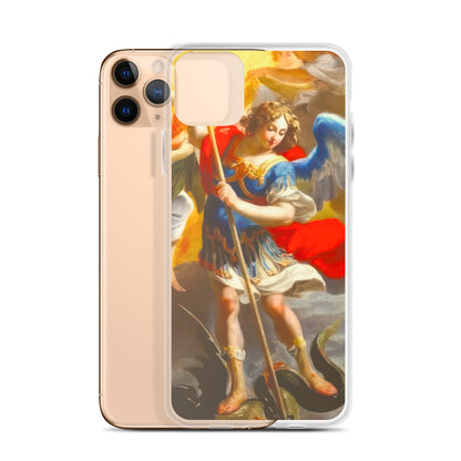 The Archangel Michael Slaying The Dragon By Simon Vouet [Clear Case for iPhone]