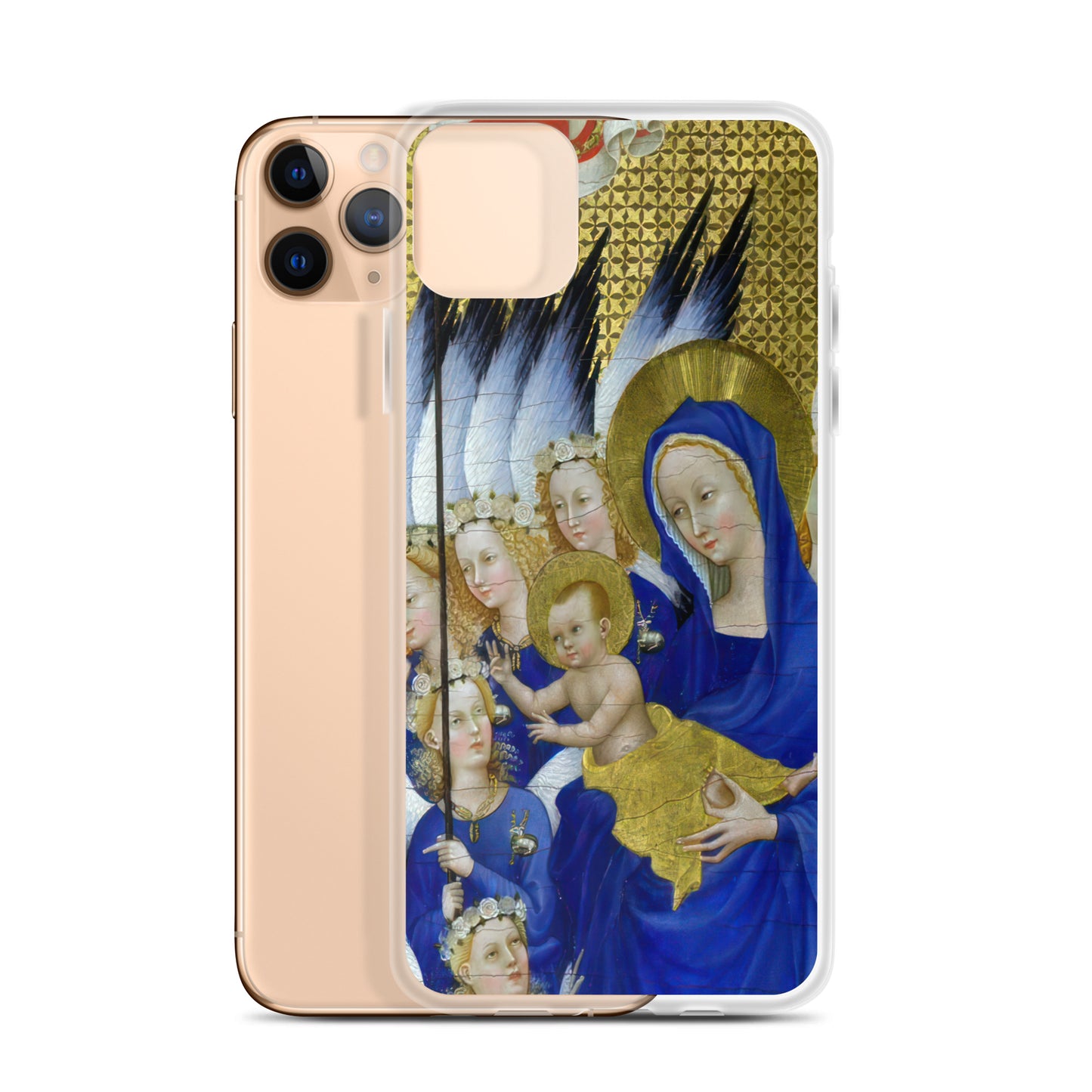 Virgin and Child with Angels by Wilton Diptych [Clear Case for iPhone]