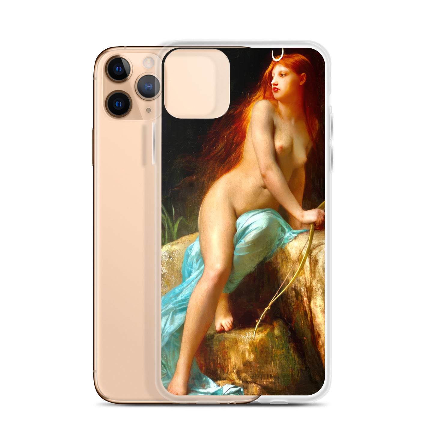 Diana Goddess of the Hunt by Jules Lefebvre [Clear Case for iPhone]