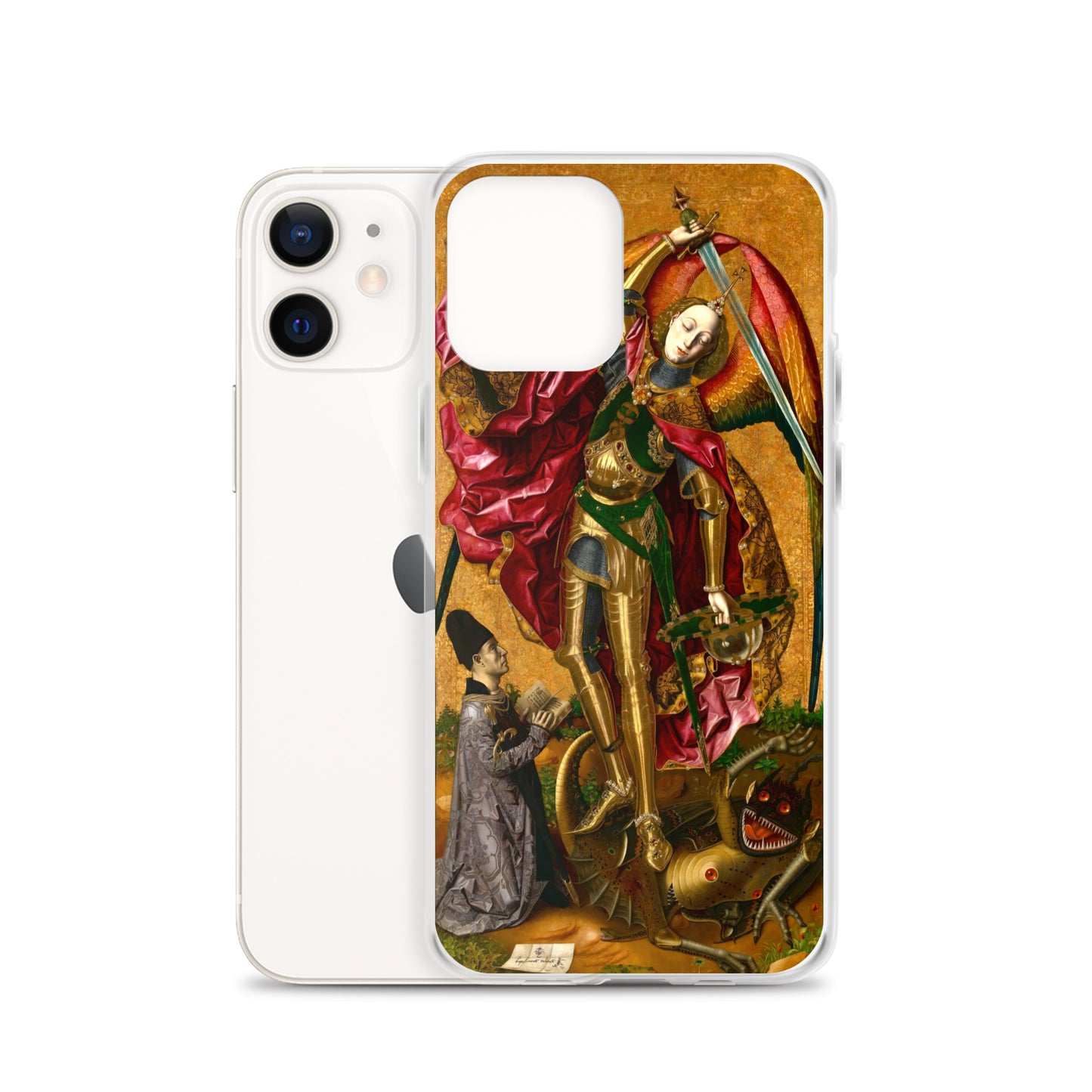 Saint Michael Triumphs over the Devil by Bartolome Bermejo [Clear Case for iPhone]