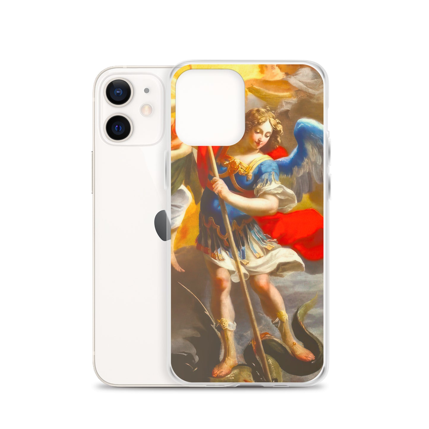 The Archangel Michael Slaying The Dragon By Simon Vouet [Clear Case for iPhone]