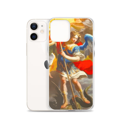 The Archangel Michael Slaying The Dragon By Simon Vouet [Clear Case for iPhone]