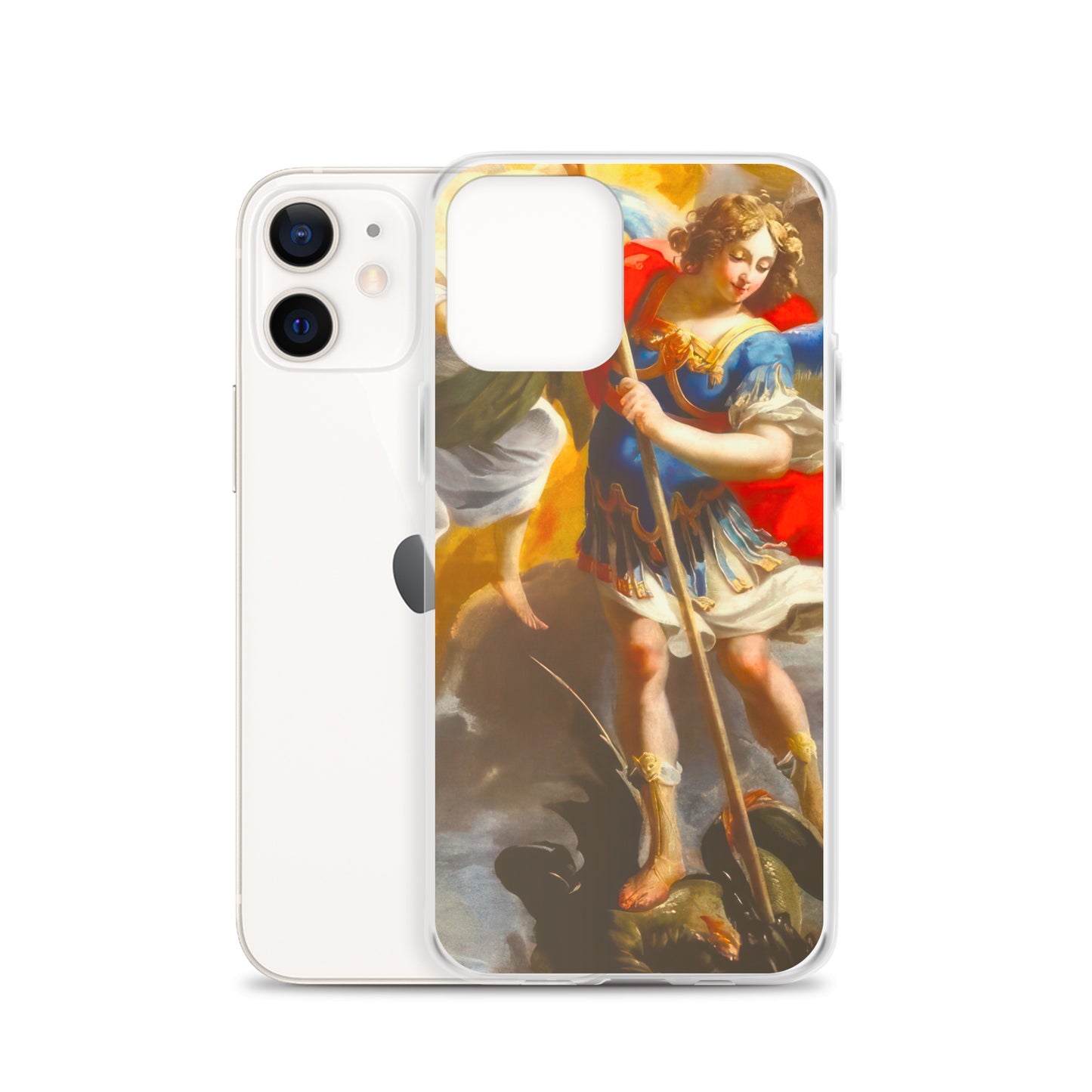 The Archangel Michael Slaying The Dragon By Simon Vouet [Clear Case for iPhone]