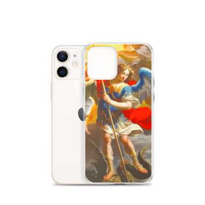 The Archangel Michael Slaying The Dragon By Simon Vouet [Clear Case for iPhone]