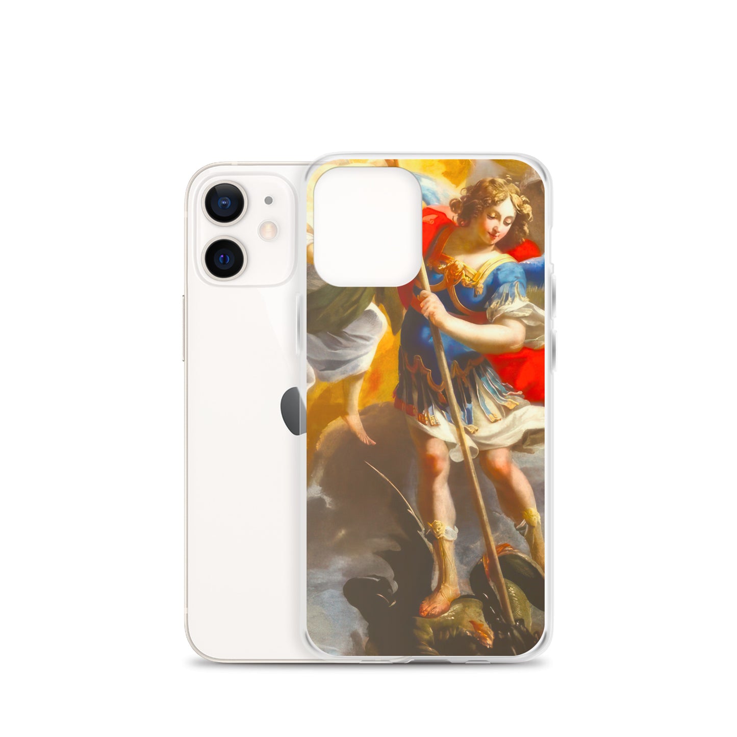 The Archangel Michael Slaying The Dragon By Simon Vouet [Clear Case for iPhone]