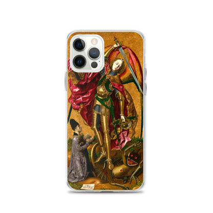 Saint Michael Triumphs over the Devil by Bartolome Bermejo [Clear Case for iPhone]