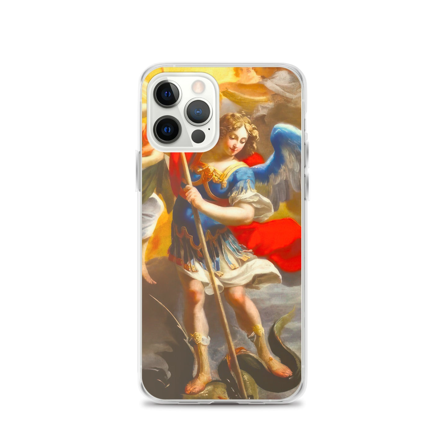 The Archangel Michael Slaying The Dragon By Simon Vouet [Clear Case for iPhone]