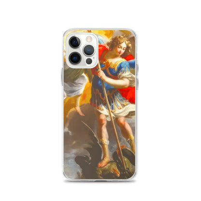 The Archangel Michael Slaying The Dragon By Simon Vouet [Clear Case for iPhone]