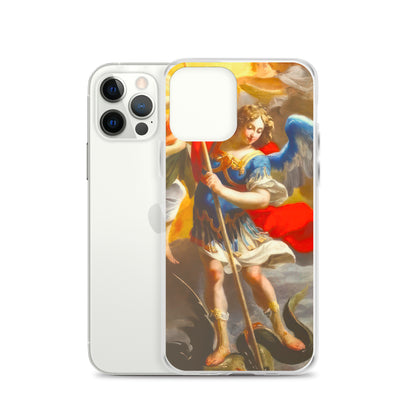 The Archangel Michael Slaying The Dragon By Simon Vouet [Clear Case for iPhone]