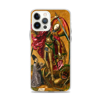 Saint Michael Triumphs over the Devil by Bartolome Bermejo [Clear Case for iPhone]