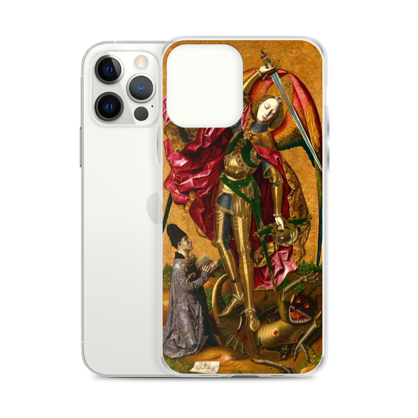 Saint Michael Triumphs over the Devil by Bartolome Bermejo [Clear Case for iPhone]