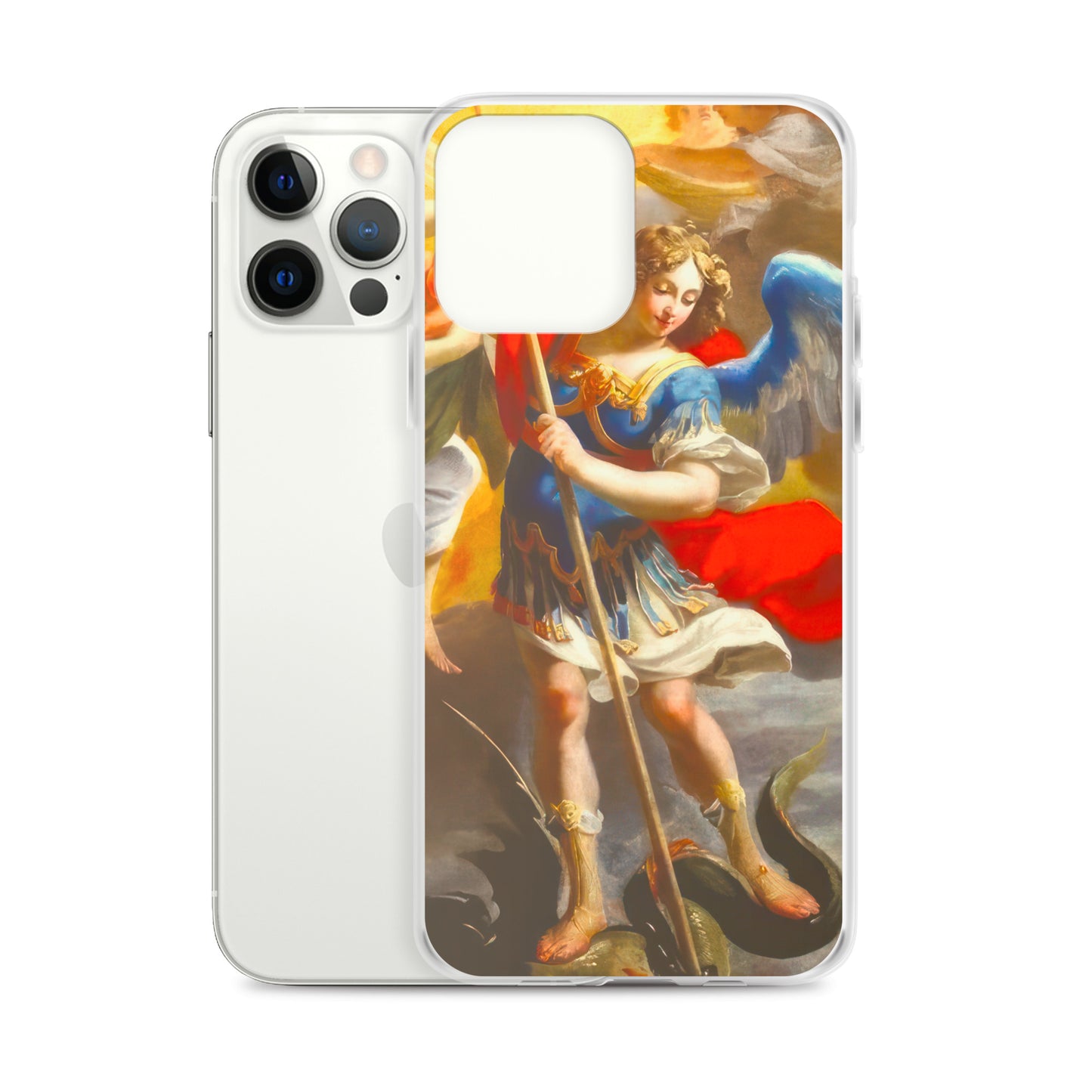 The Archangel Michael Slaying The Dragon By Simon Vouet [Clear Case for iPhone]