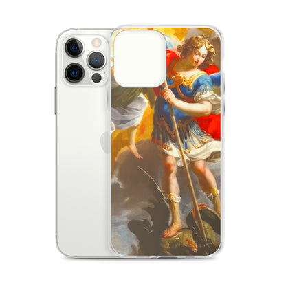 The Archangel Michael Slaying The Dragon By Simon Vouet [Clear Case for iPhone]