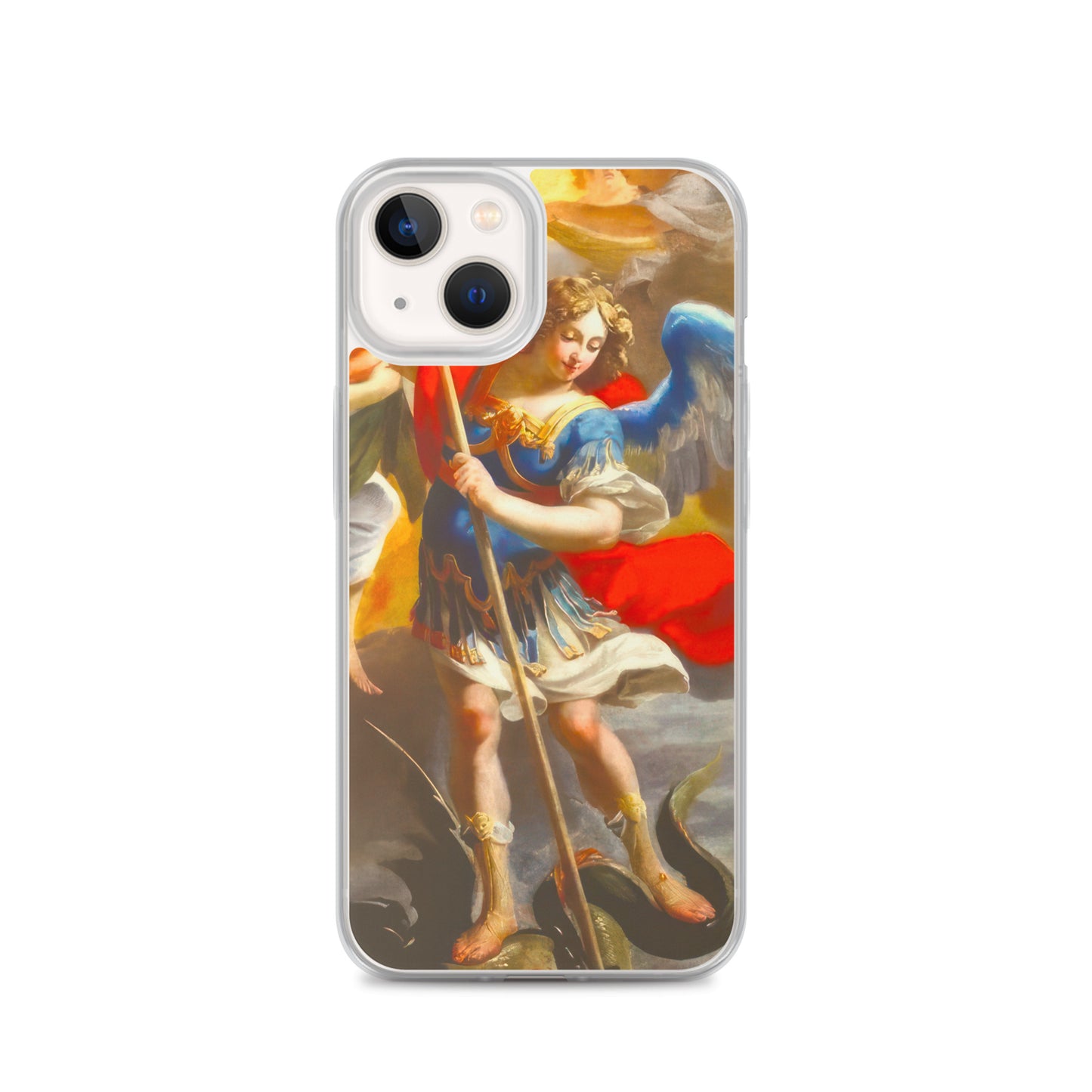 The Archangel Michael Slaying The Dragon By Simon Vouet [Clear Case for iPhone]