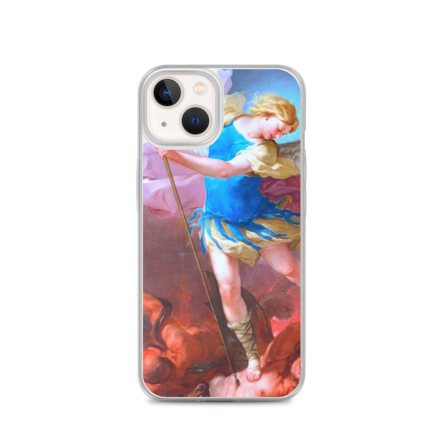 St. Michael by Artist Luca Giordano [Clear Case for iPhone]