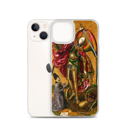 Saint Michael Triumphs over the Devil by Bartolome Bermejo [Clear Case for iPhone]