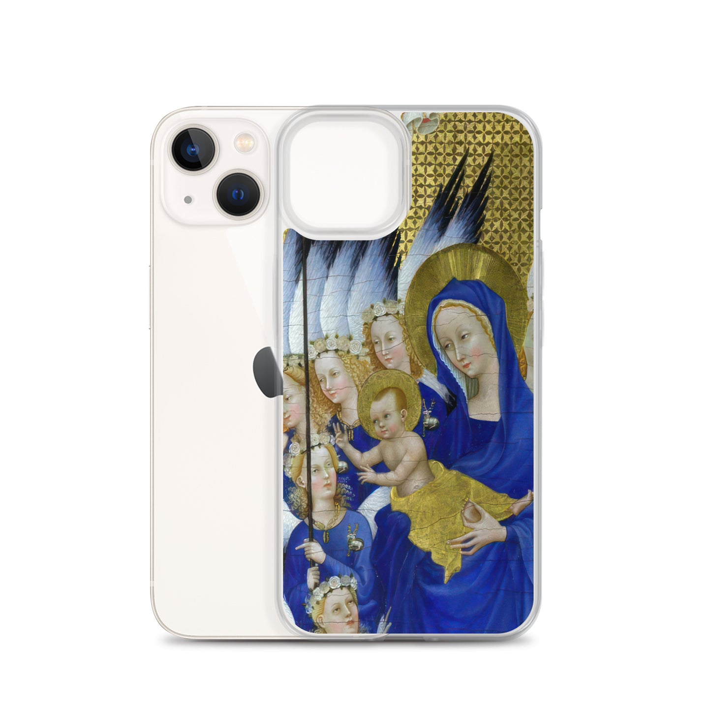 Virgin and Child with Angels by Wilton Diptych [Clear Case for iPhone]