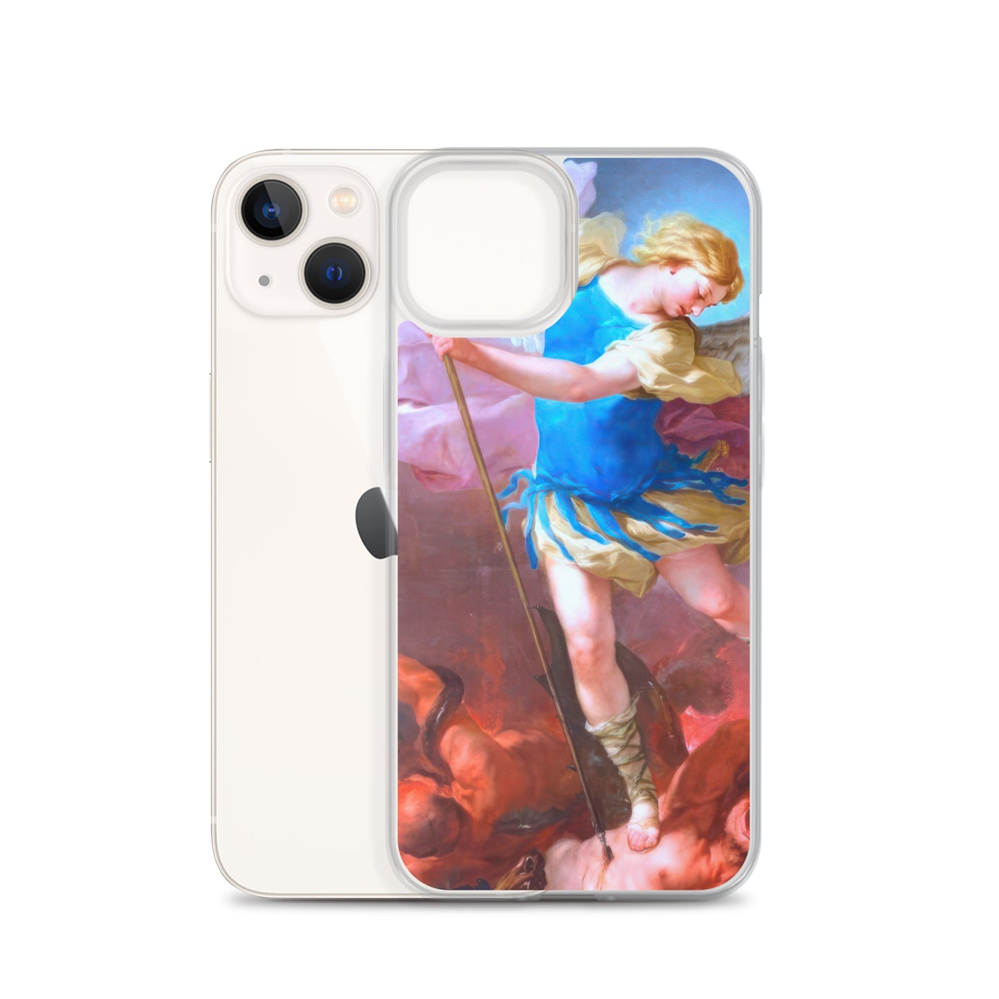 St. Michael by Artist Luca Giordano [Clear Case for iPhone]