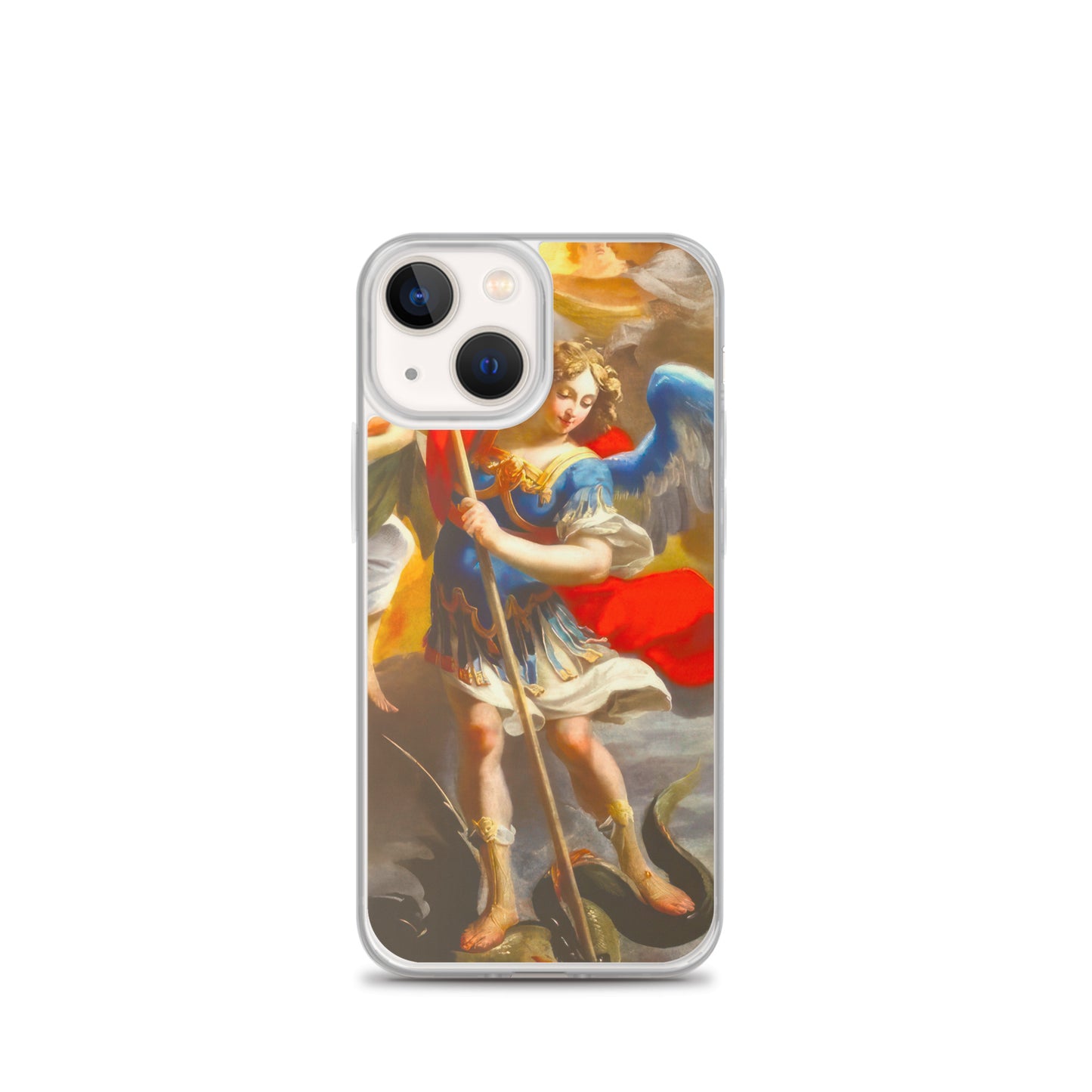 The Archangel Michael Slaying The Dragon By Simon Vouet [Clear Case for iPhone]