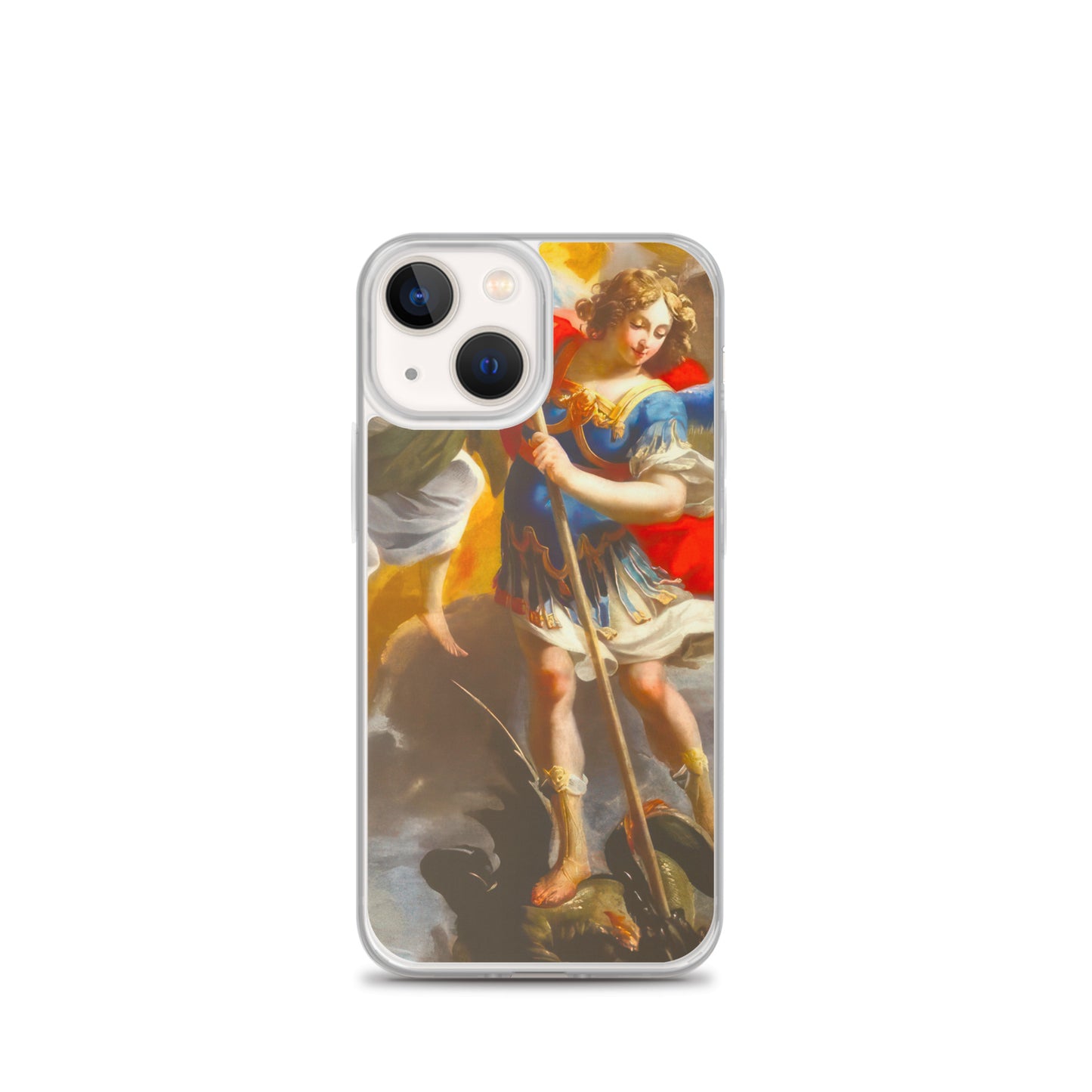 The Archangel Michael Slaying The Dragon By Simon Vouet [Clear Case for iPhone]